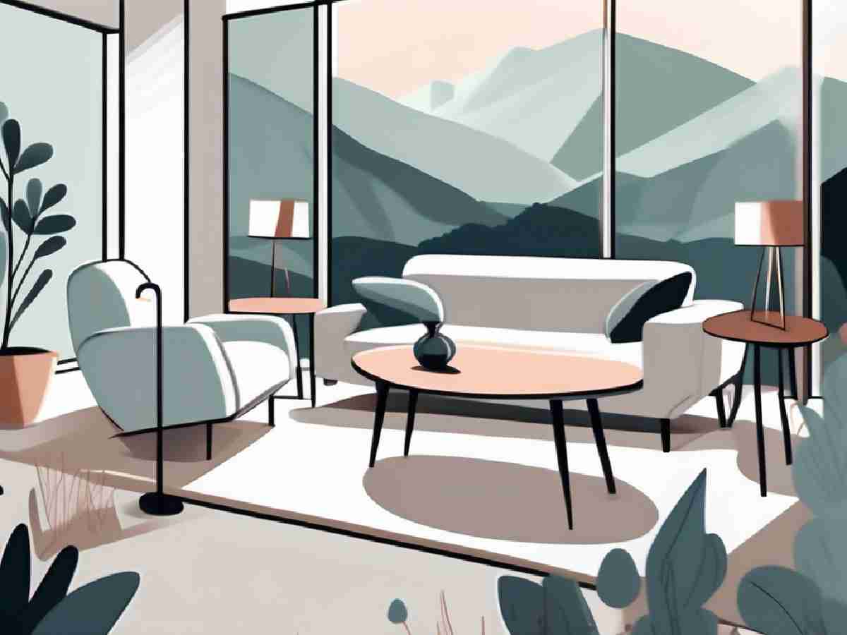 Elegant living room with Vale Furnishings sofa