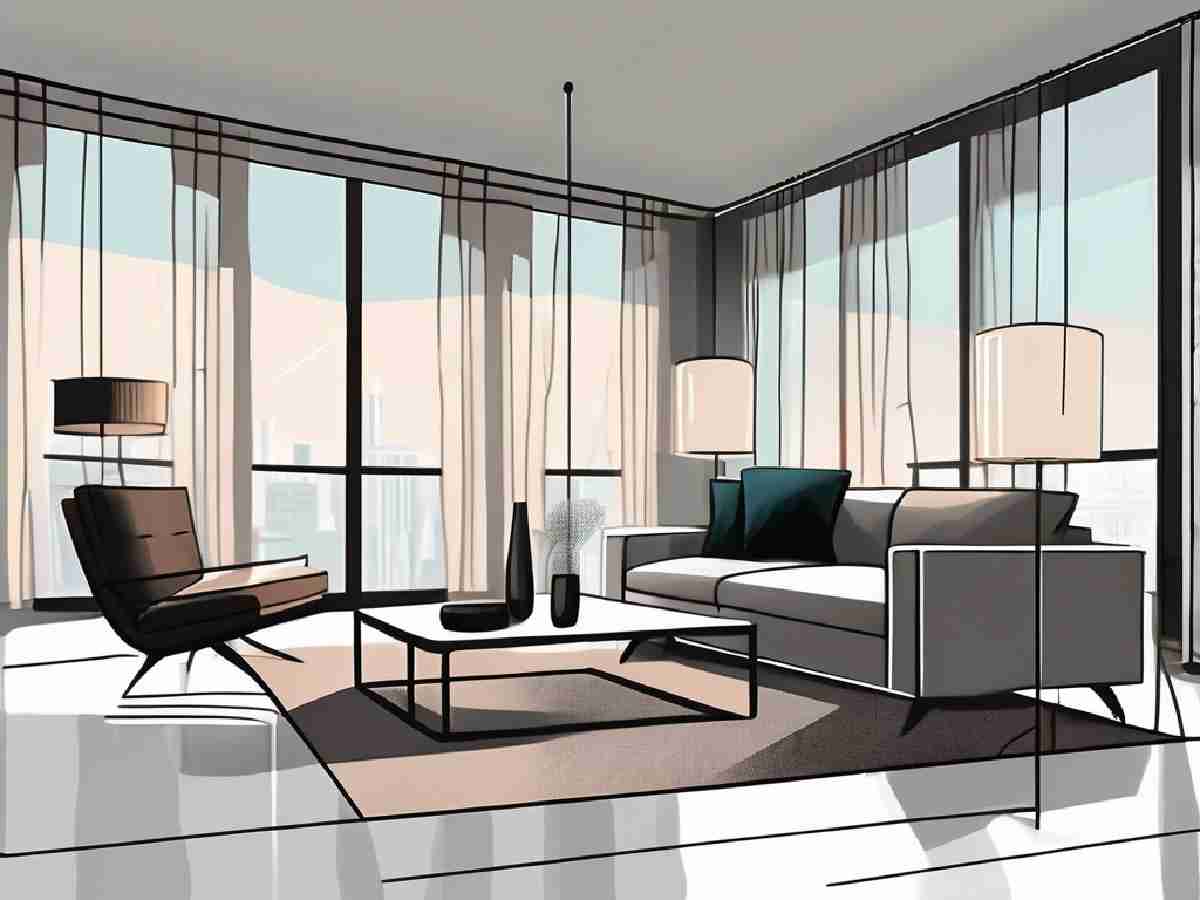 Modern living room with Moda furnishings